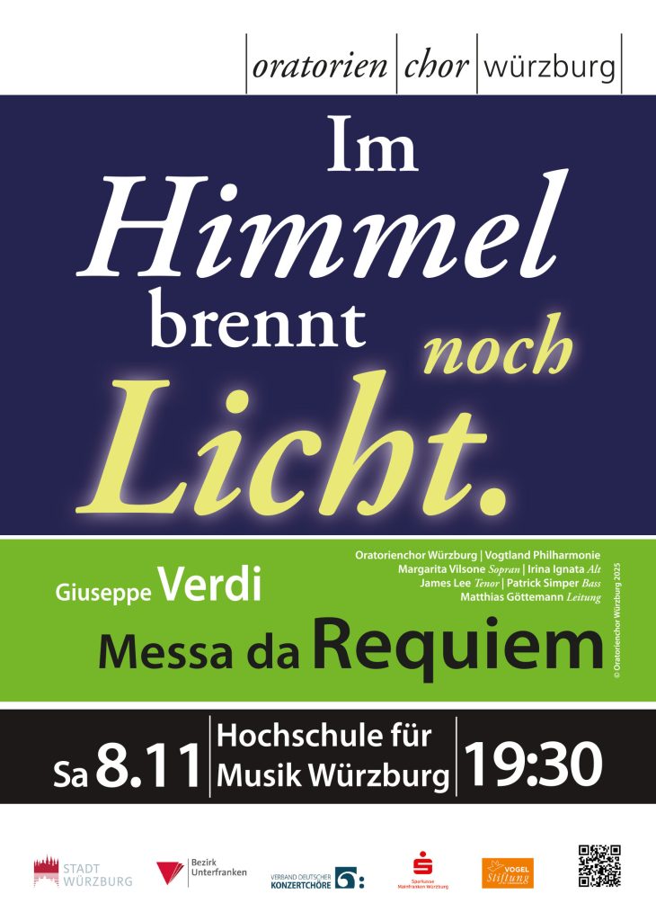 Oratorienchor Würzburg, Im Himmel brennt noch Licht. Giuseppe Verdi - Messa da Requiem